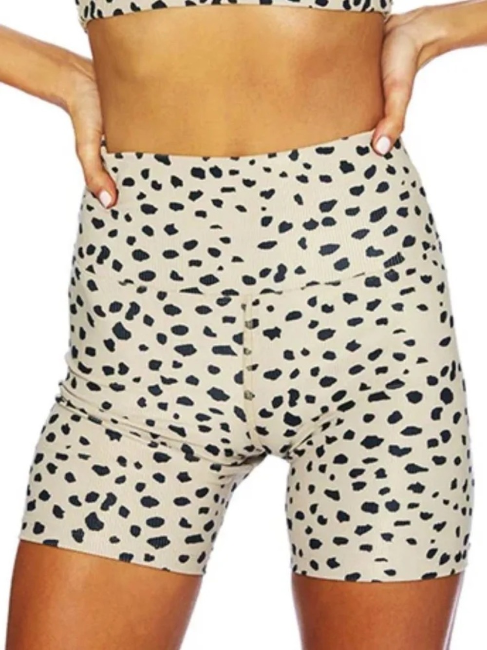 PAIR Beach Riot Ribbed Animal Print Bike Shorts - Picture 6 of 8